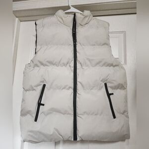 Men's White Puffer Vest